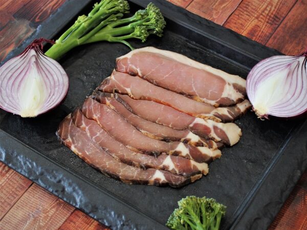 Sliced Beer & Black Back Bacon (Dry Cure)