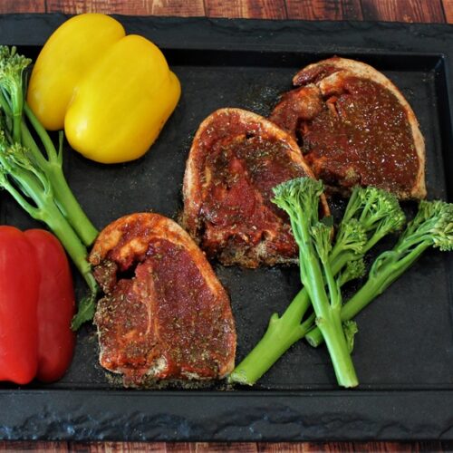 Minted Lamb Loin Chops