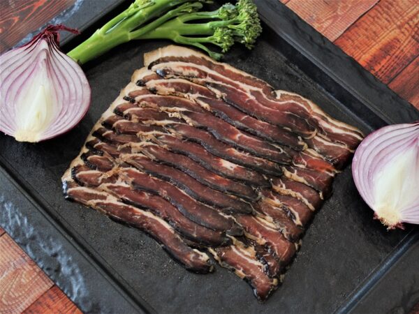 Sliced Beer & Black Streaky Bacon (Dry Cure)